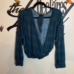 Paper+Tee Cropped Tieback Shirt